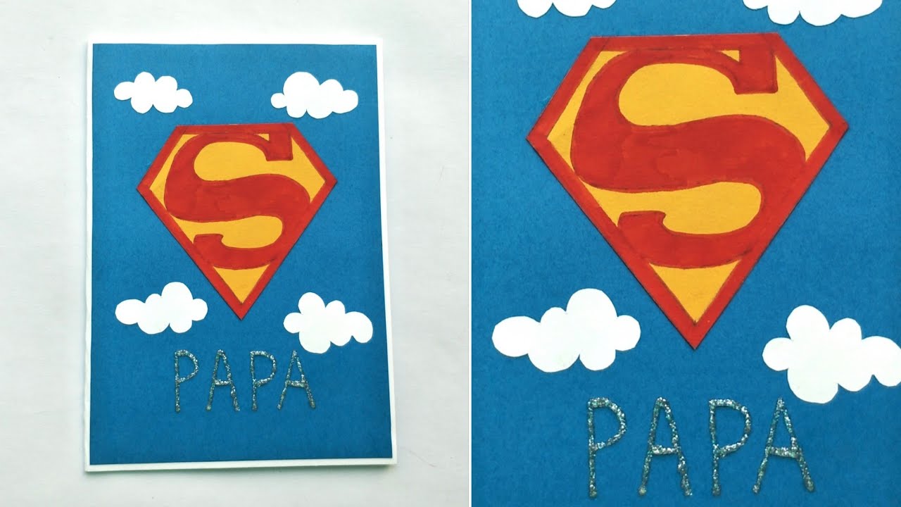 Father's Day Card/Father's Day Super Hero Card/Father's Day Card Idea