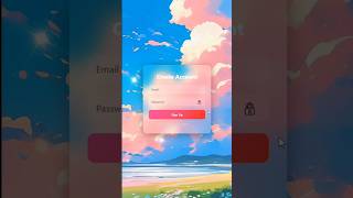 🔥 Stunning Glassmorphic Sign Up Page | HTML CSS Tutorial #shorts