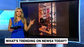 Derrick Henry is not human. Shawn Johnson has a little fun showing hubby what pregnancy is like!