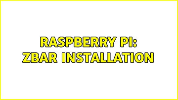 Raspberry Pi: Zbar Installation