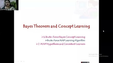 Bayes Theorem and Concept Learning