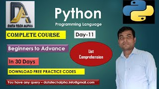 Day -11 -  Python full course & Python - List Comprehension