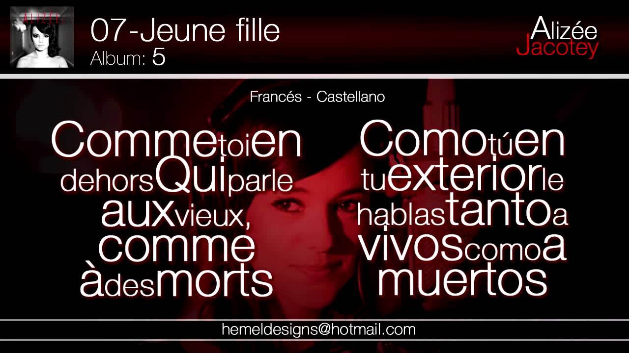 Alizée 5  (07-JEUNE FILLE) Español
