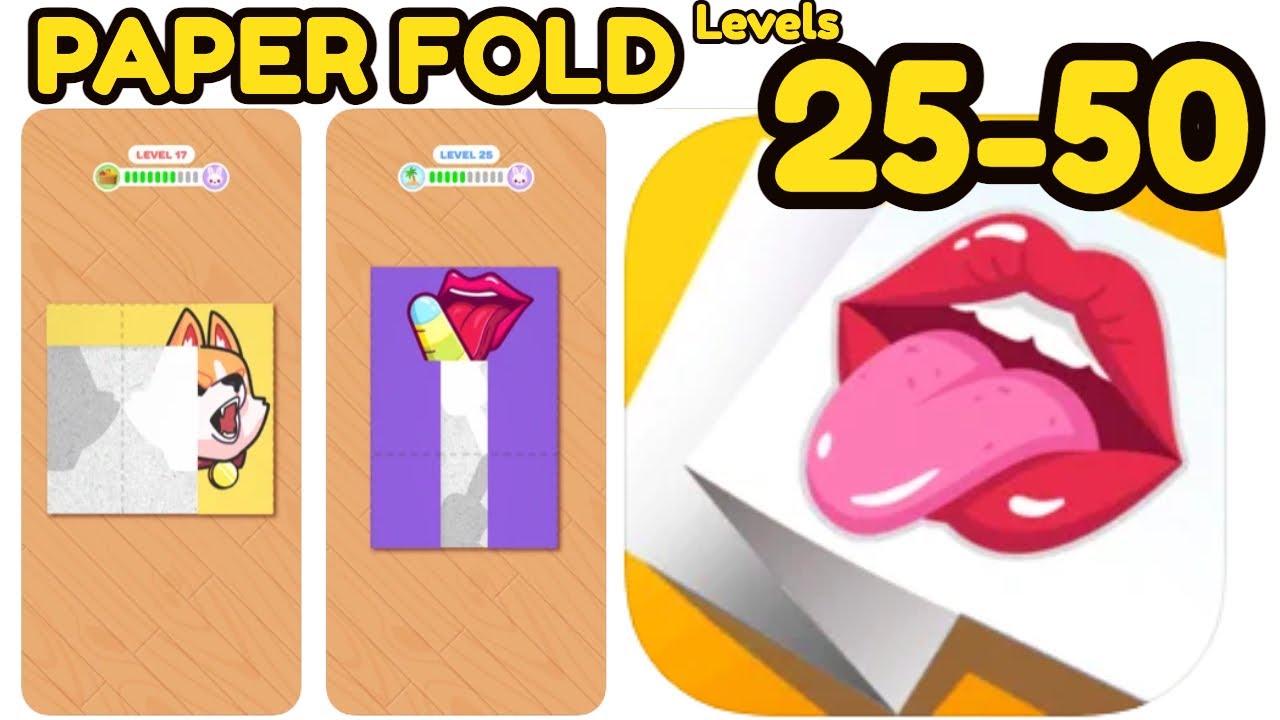 Paper Fol‪d‬ Game All Levels 26 - 50 Fold to Unfold Gameplay Walkthrough | (IOS - Android)