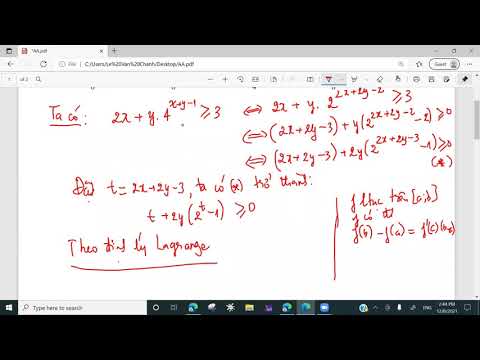 Video Ứng dụng định lý Lagrange vào câu Toán (THPTQG-2020) - youtube
