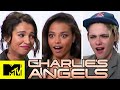 Charlie’s Angels Kristen Stewart, Naomi Scott & Ella Balinska Talk Twilight Love | MTV Movies