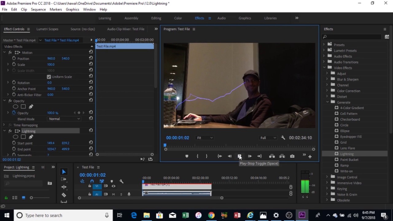 Lightning in Adobe Premiere Pro YouTube