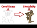 Экспорт CorelDraw в SketchUp