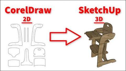 Экспорт CorelDraw в SketchUp 2019