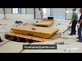 5 Ton Poly Directional Material Handling Turntable Transfer Cart With Two Cross - Rails