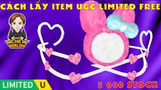 (ROBLOX) FREE UGC LIMITED | How to get the CUTE BUNNY TIARA in Cat Feeding Tycoon