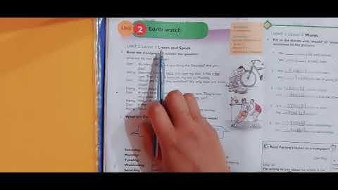 Class 4 English,  Unit # 2, Lesson # 1