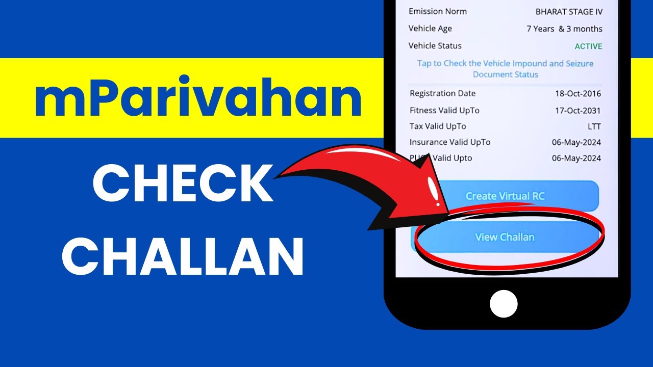 How to Check or View Challan in NextGen mParivahan Application? YouTube