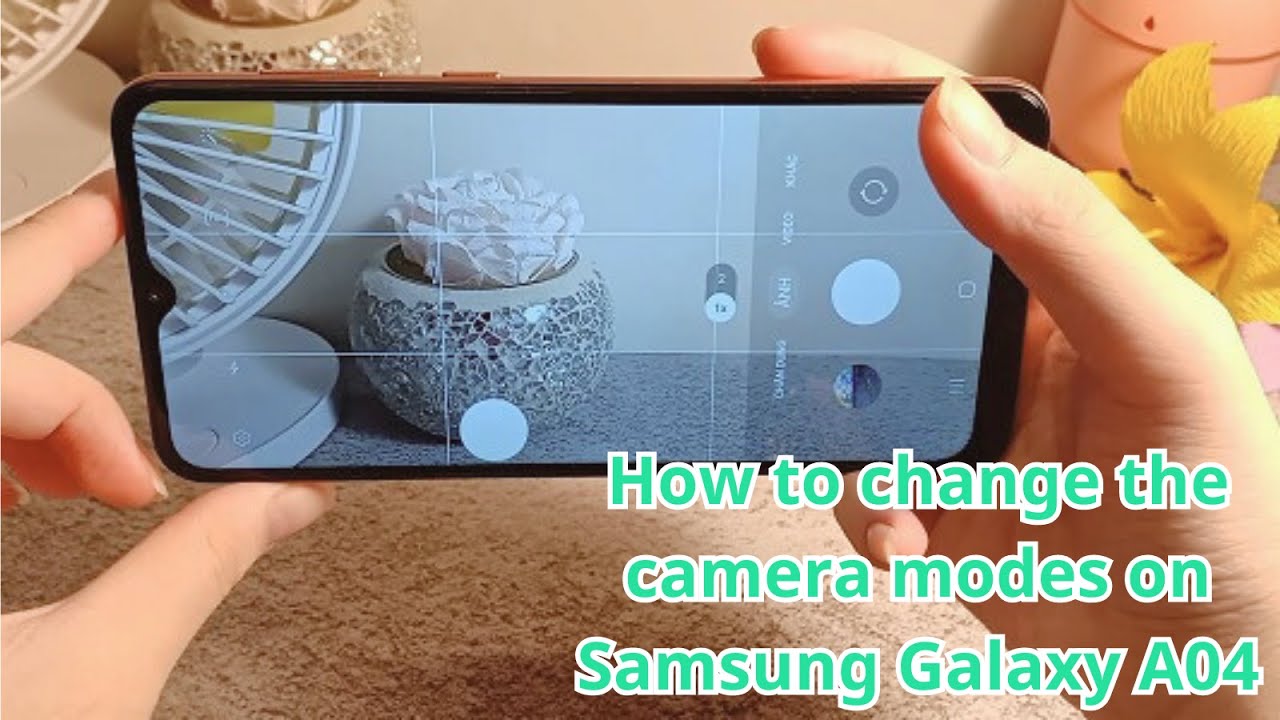 How to change the camera modes on Samsung Galaxy A04 - YouTube