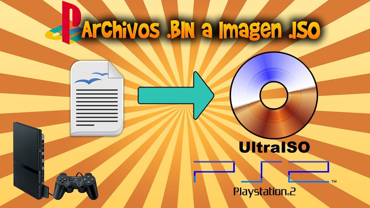 Como Convertir Archivos BIN a Imagen ISO 2017 (Ultraiso) YouTube