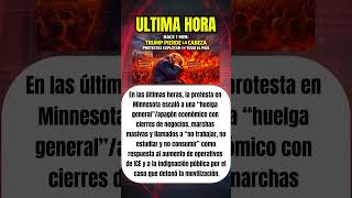 🔴MALAS NOTICIAS PARA TRUMP : MINNESOTA SE SALE DE CONTROL EN EEUU !