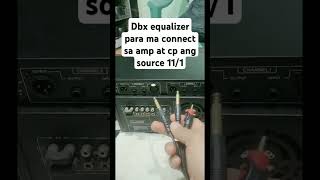 Dbx Equalizer Para Ma Connect Sa Amp At Cp Ang Source 111