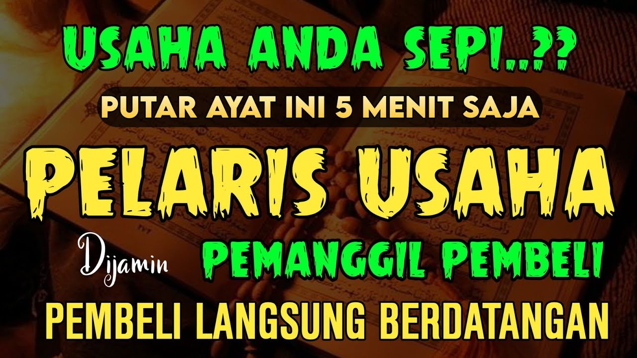 BISMILLAH❗KUN FAYAKUN 🤲 SIAP SIAP USAHAMU KEBANJIRAN PEMBELI, RIBUAN ORANG AKAN MEMBORONG DAGANGANMU