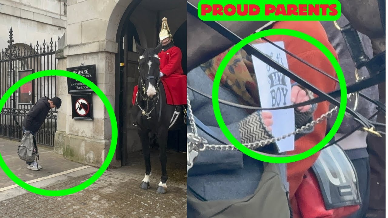 RARE MOMENT! Proud Parents Visit Their Son While on Duty as a King’s Guard