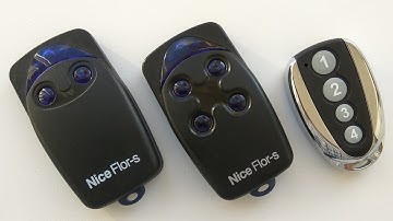 Как самостоятельно прописать пульт Nice Flor-s. Брелок (оригинал и аналог) на ворота шлагбаум Nice