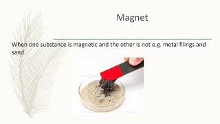 Grade 7 - Natural Science - Separation of Mixtures Profile
