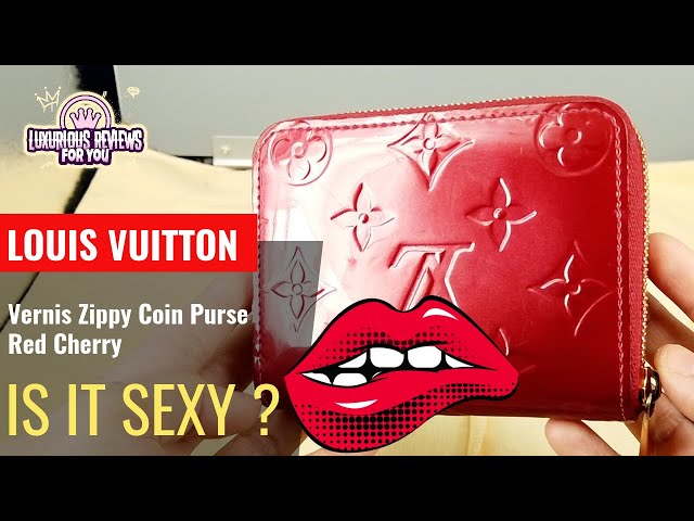 Louis Vuitton Wallet Victorine Monogram Vernis Cerise Cherry in