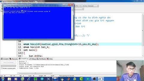 Bài 6: Kiểu dữ liệu liệt kê trong ngôn ngữ lập trình C?