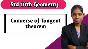 converse of tangent theorem class 10 | converse of tangent theorem | std 10 geometry
