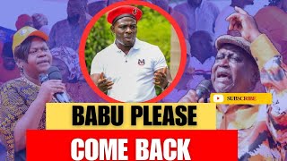 🚨UNBELIEVABLE! Oburu forced to send Gaucho to BEG BABU OWINO not to leave ODM the people will go 