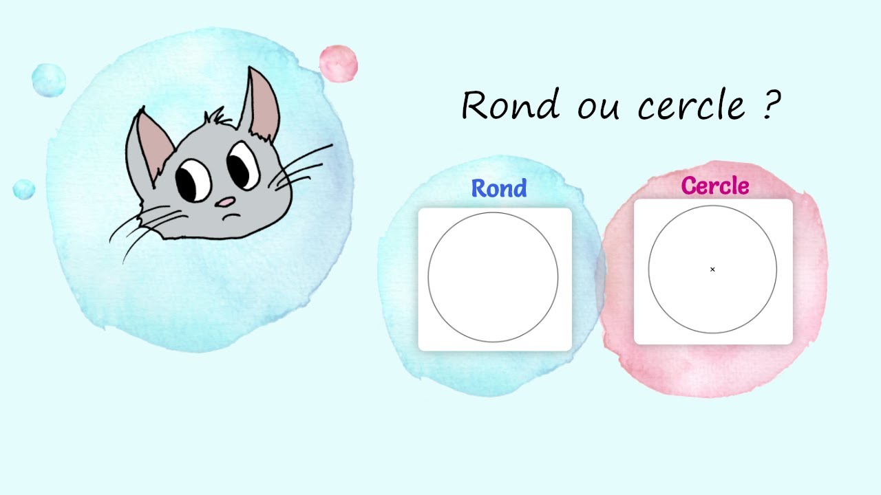 Cercle ou rond : quelle différence ? - YouTube