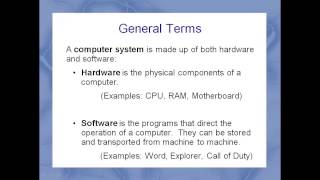 ICS 2O - Lesson 13 - Computer Systems