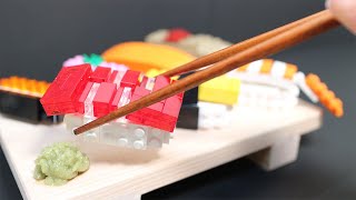 LEGO Sushi / Lego in Real Life / Stop Motion Cooking / ASMR