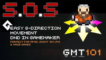 Game Maker SOS: Easy 8-Direction Movement for RPGs, Maze Games & Shooters (GM Studio 2 DnD/Visual)