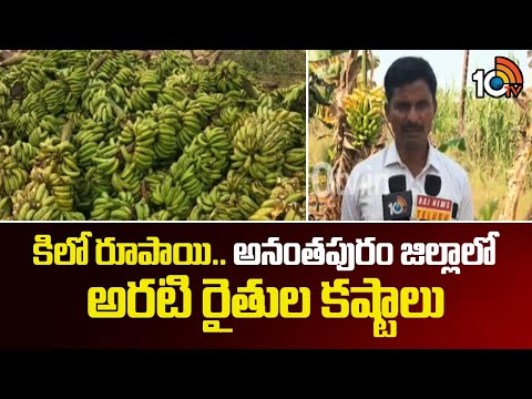 కిలో రూపాయి.. అనంతపురం జిల్లాలో అరటి రైతుల కష్టాలు | Banana Farmers Problems in Anantapur |10TV News - 10TVNEWSTELUGU