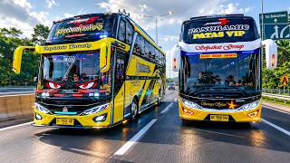 Bus M Dewantara Ayu Menuju Lampung terjebak macet | Bus Simulator Indonesia | Android Gameplay