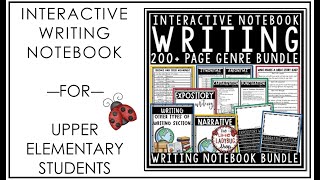 Interactive Writing Notebook: Expository, Narrative for Upper Elementary