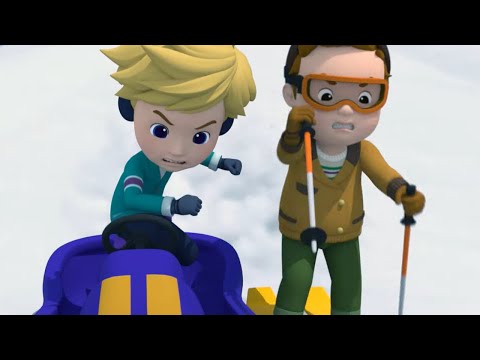 Мультфильм Робокар Поли ❄️ Безопасные игры на снегу 🚑 Уроки безопасности с Эмбер 🚒