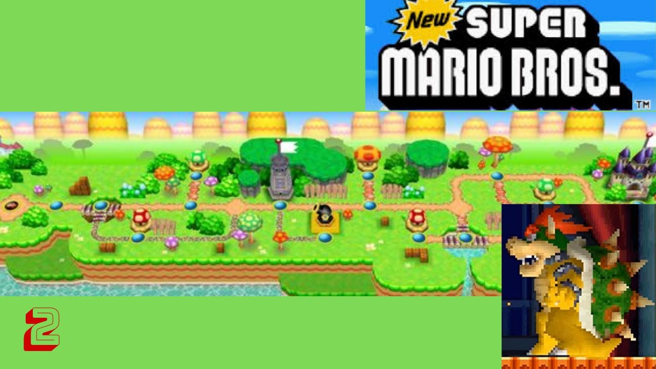 Le 1er combat contre bowser ❗️🔥| New super mario bros #2 🍄