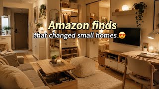 Amazon Finds That Changed Small Homes 😍#interiordesign #storagesolutions #homedecor #diy 