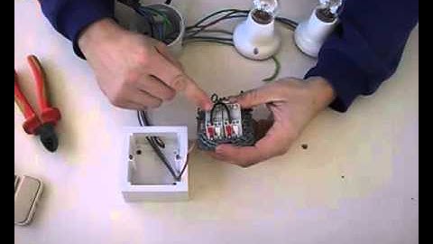 Instalación de interruptor doble a dos puntos de luz. (4/9)