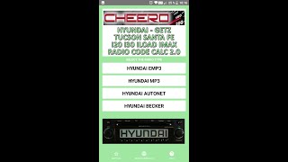 RADIO CODE FOR HYUNDAI GETZ TUCSON SANTAFE I20 I30 IMAX ILOAD SONATA - EMP3 MP3 AUTONET BECKER screenshot 2