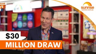 Saturday Lotto's $30 million mega draw tomorrow | Sunrise