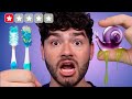 I Tested 1-Star Toothbrushes vs Foods !?