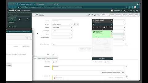 A sample integration between Genesys Cloud and Service Now