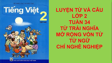 Luyện từ và câu -Lớp 2 -Tuần 34 -Từ trái nghĩa -Mở rộng vốn từ -Từ ngữ chỉ nghề nghiệp