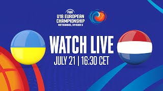 Ukraine v Netherlands | Full Basketball Game | FIBA U18 European Championship 2023