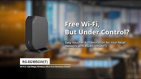 Configure Retail Businesses Network on the RG-EG105GW(T)