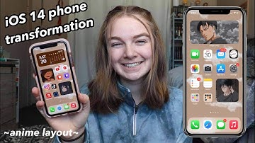 phone transformation! iOS 14 features | widgetsmith + anime layout☁️
