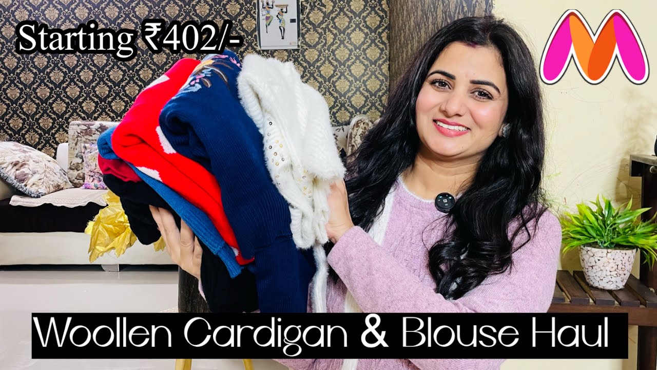 Best Myntra Winter Wear Haul Starting ₹402, Woollen Top, Sweatshirt, Cardigan, Woolen Blouse,Sweater