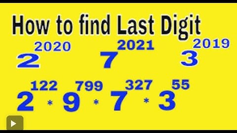 4. Eulers Theorem |  Last digit |    Last 2 digit  ||    Phi of a number